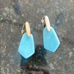Kendra Scott turquoise and gold earrings